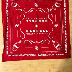 NEW! Barrell Bourbon whiskey craft‎ spirits red bandana cotton